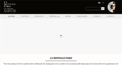 Desktop Screenshot of biennale-paris.com