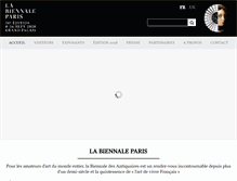 Tablet Screenshot of biennale-paris.com